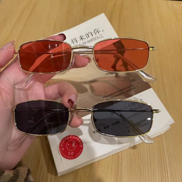 Wholesale Metal Small Box Sunglasses Korean Style Retro Sunglasses Men and Women Fashion Trend Sunglasses Internet Celebrant Retro Square Glasses