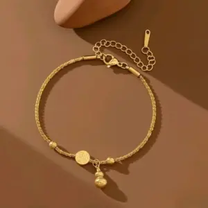 J05062-Gypsophila Gourd-Anklet- Gold