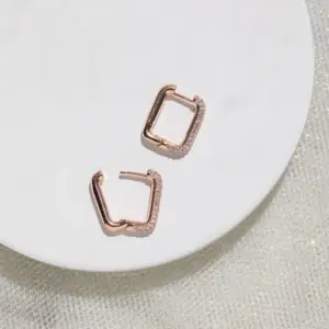 Small Rose Gold White Zirconium