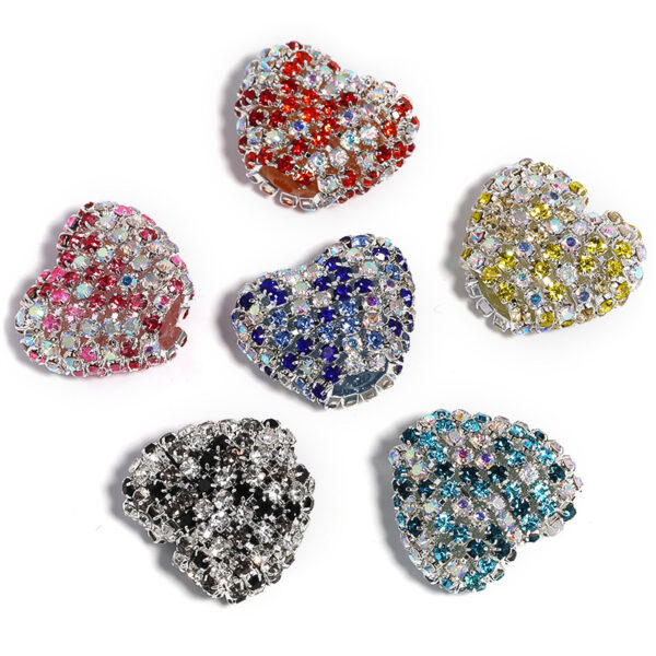 oly-519893c6d4308fdf1fe2f47f2f471e9e Wholesale Rhinestone claw chain heart-shaped rhinestone ball straight hole bead