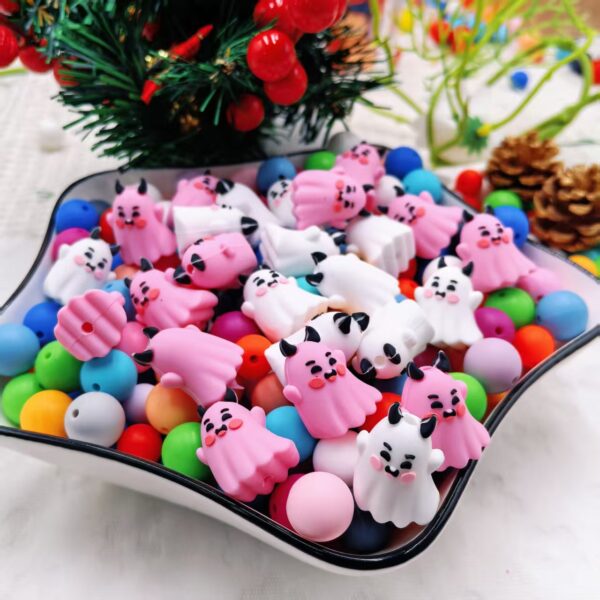 Wholesale Cartoon Beads DIY Silicone 3D Beads