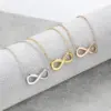 Wholesale Basic Infinity Titanium Steel Plating Pendant Necklace