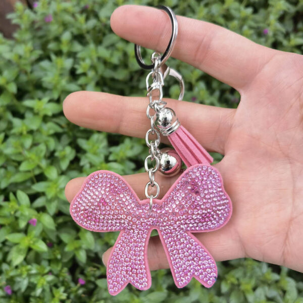 Wholesale Diamond Bow Key Chain Hot Diamond Keychains