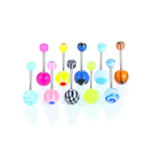 Ball Navel Stud Single 1.6*10 5 8 Random Color