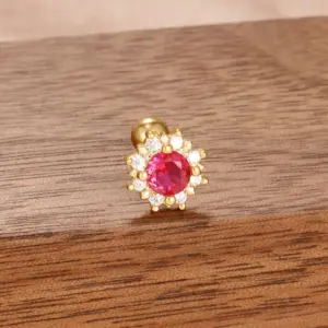 60125-Gold Rose Red-1 Piece