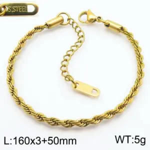 3mm Gold Bracelet Kb184489-Z