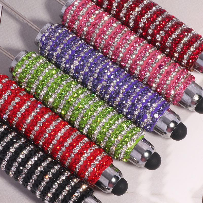 Wholesale Full Diamond Multi-Layer Colorfulful Cool Rhinestone Beaded Touch Screen Pen DIY Beaded Ballint Pen Jewelry Aessories