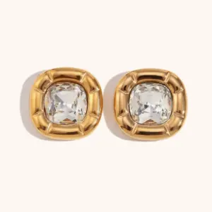 White Diamond Earrings