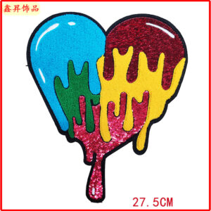 #5 heart-shaped towel embroidery * cartoon letters * cartoon letters