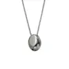 Wholesale Simple Style Classic Style Water Droplets Titanium Steel Plating Pendant Necklace