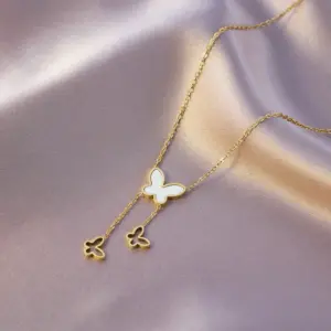 White Shell Butterfly Tassel