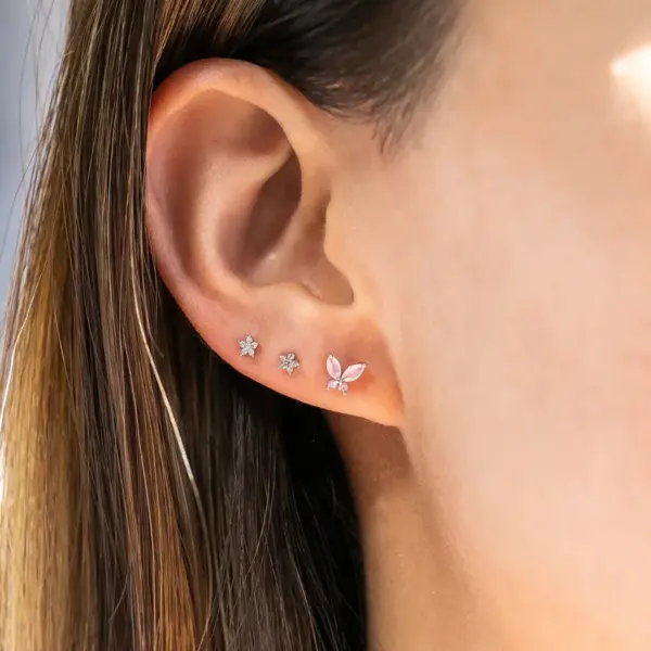 Wholesale Ear Cartilage Rings & Studs Animal Brass Gem