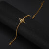 Wholesale Korean style Hot Selling factory straight hair Joker witch knot S-shaped double hole pendant box chain stainless steel bracelet
