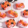 Wholesale pumpkin rhinestone ball straight hole loose beads DIY mobile phone keychain jewelry aessories