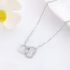 Wholesale Real Gold Plated Heart Shape 304 Stainless Steel Simple Style Waterproof Non Tarnish Stainless Steel Pendant Necklace
