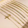 Wholesale PVD Coated Real Gold Plated 18K Gold Geometric 201 Stainless Steel IG Style Casual Simple Style Waterproof Non Tarnish 201 Stainless Steel Bracelets