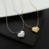 Wholesale Simple Style Heart Shape Titanium Steel Necklace
