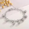 Wholesale PVD Coated 18K Gold Plated Round Solid Color Stainless Steel Simple Style Waterproof Non Tarnish Bracelets