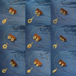 Wholesale Jewelry Elegant Classical Geometric 304 Stainless Steel Plating Jewelry Set