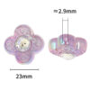 Wholesale Luminous sparkling four-leaf clover diamond ornament acrylic beads