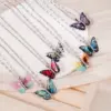 Wholesale Jewelry Princess Glam Lady Butterfly 304 Stainless Steel Copper Coffee Bean Chain Pendant Necklace