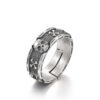 oly-52342888d141107eb3f563f7d29822a9 Wholesale Ins trendy design sense skull Thai silver ring men's niche retro personality hip-hop index finger ring
