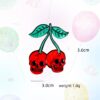 oly-523738fe2ca4be2af0da090f9f45db36 Wholesale 30pcs/pack Halloween Cherry Skull Acrylic Flatback Pendant DIY Earrings Pendant