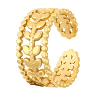 25 18k real gold single leaf 1635