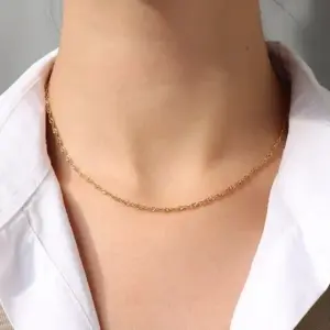 Golden Water Wave Chain 40 5cm / Each Piece Is Individually Packaged