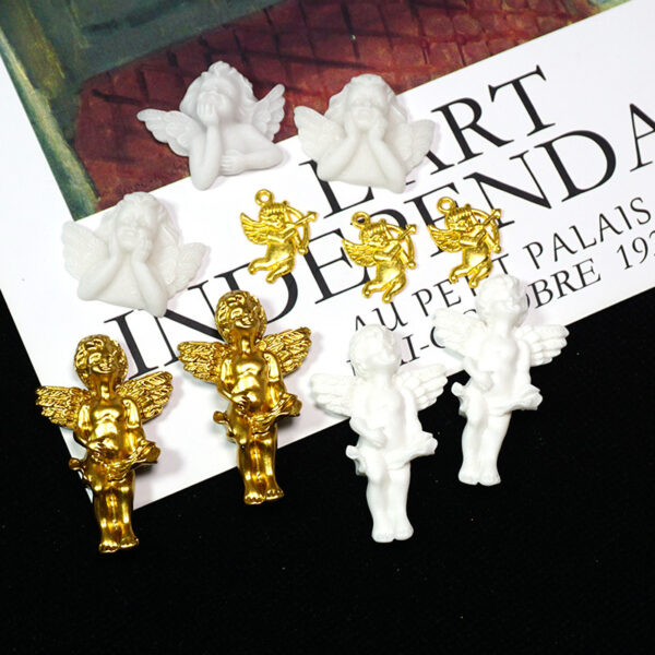 Wholesale resin mini photo frame diy vintage ange Decorations