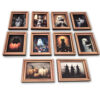 Wholesale Halloween Retro Photo Frame Magnetic Refrigerator Magnet Wooden Poster Refrigerator Magnet