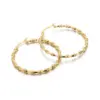 Wholesale PVD Coated 18K Gold Plated Geometric Stainless Steel Fashion Waterproof Non Tarnish Earrings