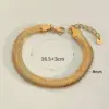 PVD Coated Real Gold Plated Geometric 304 Stainless Steel Casual Simple Style Waterproof Non Tarnish Plating Bracelets