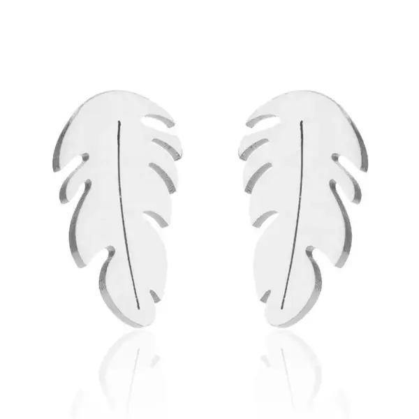 Wholesale PVD Coated 18K Gold Real Gold Plated 201 Stainless Steel Simple Style Waterproof Non Tarnish Ear Studs