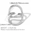 Wholesale Simple Stainless Steel Ring For Women Western Jewelry Suitable For Daily Wear Geometric Pattern 304 Stainless Steel