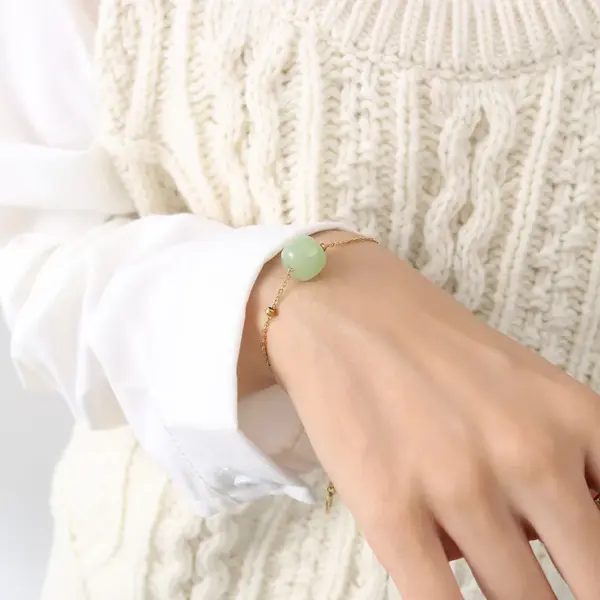 PVD Coated 18K Gold Plated 18K Gold 304 Stainless Steel French Style