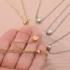 Wholesale Summer Beach Vacation Shell Starfish Design Stainless Steel Necklace Women's Fashion Clavicle Chain Ocean Series Jewelry
