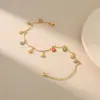 Wholesale Jewelry Fashion Flower Copper Plating Anklet