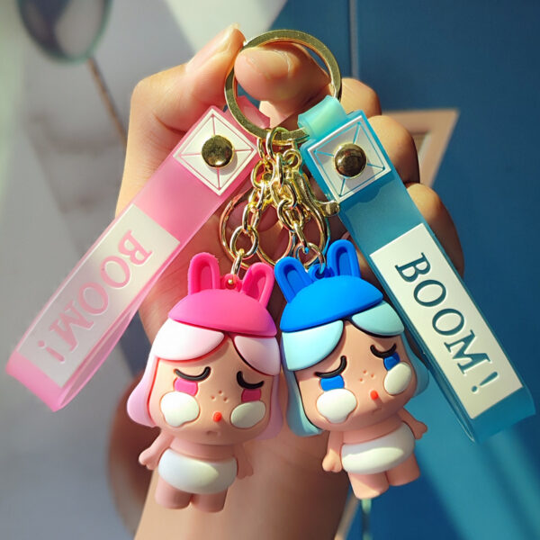 Wholesale New cartoon crybaby crying baby key chain car key chain bag pendant cartoon couple pendant