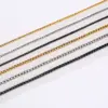 Wholesale Jewelry Modern Style Geometric 201 Stainless Steel Plating Stainless Steel Necklaces