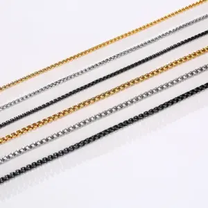Wholesale Jewelry Modern Style Geometric 201 Stainless Steel Plating Stainless Steel Necklaces
