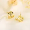 Wholesale 1 Pair Elegant Solid Color Plating Copper Ear Studs