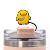 oly-52a75b443d7d37c4a6fa1fde8279e744 Wholesale Anime yellow duck straw sle straw cap silicone dust plug cute animal cartoon fit 10MM straw decoration