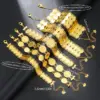 Wholesale Retro Roman Style Coin Copper Plating 18k Gold Plated Bracelets