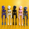 Wholesale Cross-Border Popular 3D Printed Skull Skeleton Human Joints Movable Kidsren's Halloween Toy Creative Refrigerator Magnet