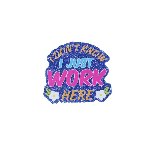 Wholesale New loose powder cross-border cartoon letter drink love bag jewelry acrylic pin DIY patch accessories