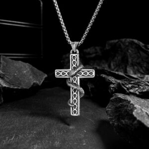 Cross with stainless steel chain
