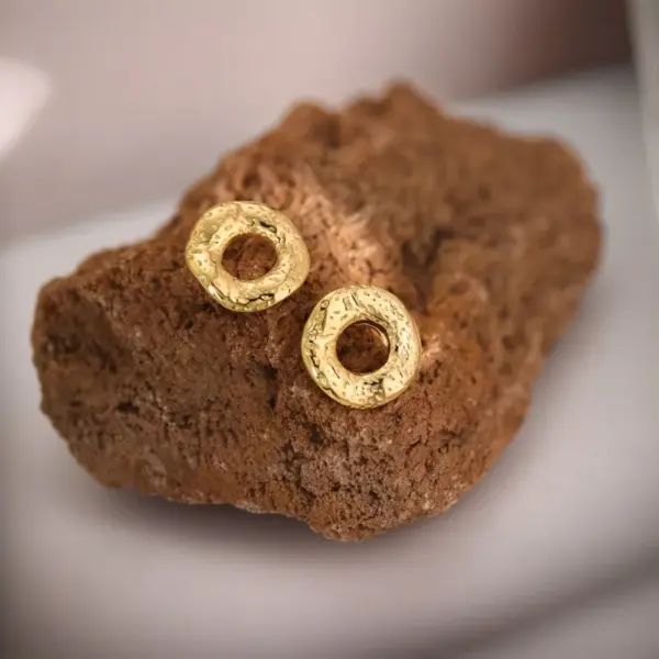 Wholesale 1 Pair IG Style Casual Princess Geometric Star Donuts 304 Stainless Steel Imitation Gold Ear Studs