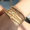 Brass Plating Letter Bracelets