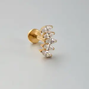 #6 Gold / Rod Thickness * Rod Length 1.2x8mm